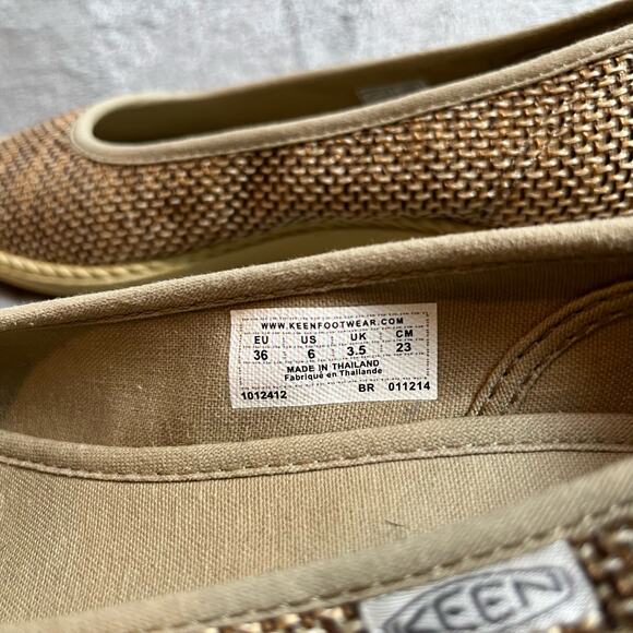KEEN Cortona Jute Peep Toe Wedge Heel Women’s Size 6‎ - Picture 6 of 7
